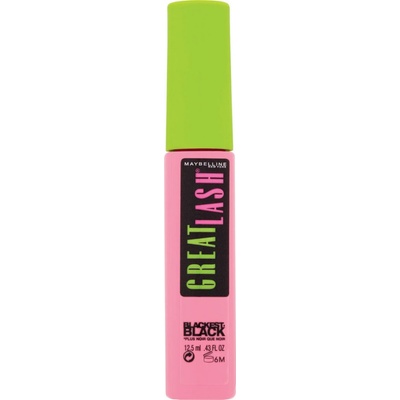 Maybelline Great Lash objemová riasenka Blackest Black 12,5 ml