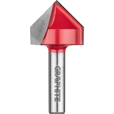 Graphite Fréza s V-drážkou, HM, 25.4 x 25,4 mm, stopka 8 mm