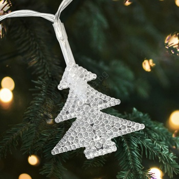 Baterie Centrum LED коледен външен гирлянд 20xLED/2xAA 2, 2 m IP44 многоцветни елхички (BC0790)