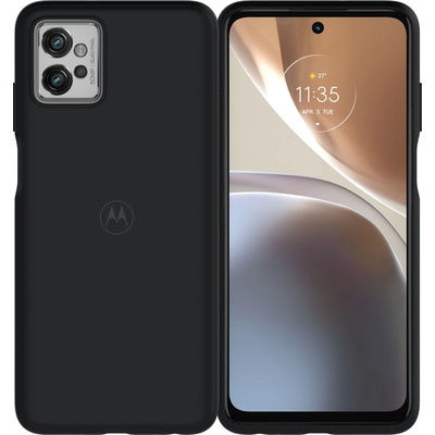 Motorola Калъф за Motorola Moto G32, полиуретанов (мек), Motorola G32-SC-SFT-BK, черен (G32-SC-SFT-BK)