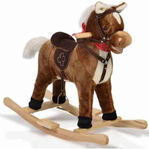 Moni Toys Люлеещо се конче за яздене Moni - Chipper, кафе (106084) - ozone