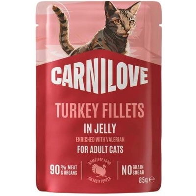 Carnilove Cat Pouch Jelly Turkey & Valerian 85 g
