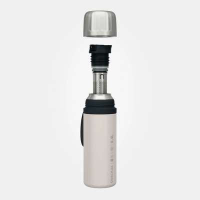 Quechua Antikorová termoska s filtrom 400 ml biela