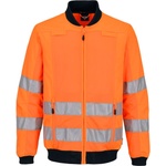 Portwest hi-vis t164 / Светлоотразително работно яке с мрежести панели - hv оранжево s (t164onrs)