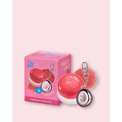 Fwee Krémový balzam na líčka a pery s príveskom Lip&Cheek Blurry Pudding Pot + Pendant Keyring No.Cr04 Seventeen 5 g