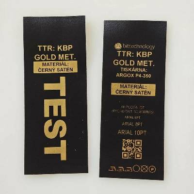TTR páska 44mm x 100m, KBP GOLD, zlatá metalická, OUT, pryskyřice