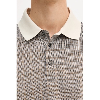 BOSS Памучна тениска с яка BOSS H-Parris 102 (50543402)