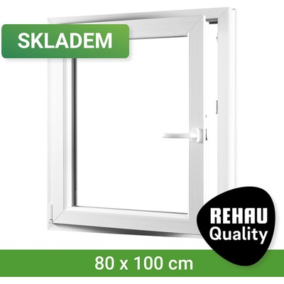 SKLADOVÁ-OKNA.cz REHAU Smartline+, otvíravo-sklopné levé 800 x 1000