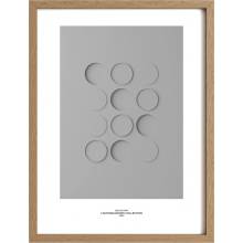 Idealform Poster no. 4 Shadow forms Barva: Silver grey, Velikost: 300x400 mm