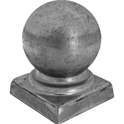 neuvedená Krytka na stĺpik s guľou 60x60, h76, D60mm, t0,8mm