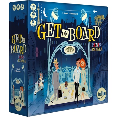 IELLO Настолна игра Get on Board: Paris & Roma - семейна