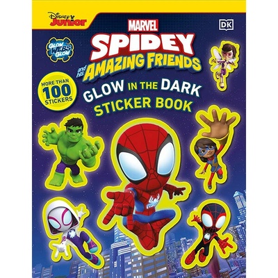 Dorling Kindersley Marvel Spidey and His Amazing Friends Glow in the Dark Sticker Book