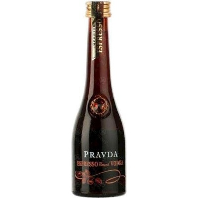 Vodka Pravda Espresso 37,5% 0,05 l (holá láhev)