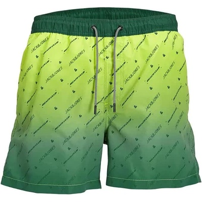 JACK & JONES Бански гащета Jack & jones Fiji Gradient swimming shorts - Green (Wild Lime)