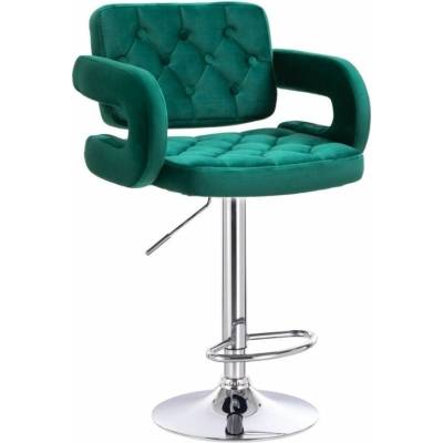 LuxuryForm Design Adria Velur na striebornom tanieri zelená