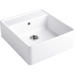 Villeroy & Boch - Керамична мивка, 63x60 cm, CeramicPlus, алпийско бяло 632061R1 (632061R1) Мивка за вграждане