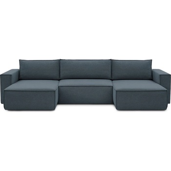 Bobochic Тъмносин ъглов U-образен диван Nihad - Bobochic Paris (101041C)