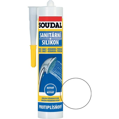 SOUDAL Sanitárny silikón 280ml transparentný