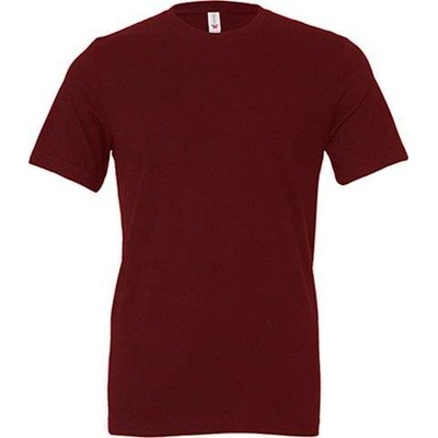 Bella+Canvas Vypasovné měkčené tričko v střihu maroon CV3001 fialová