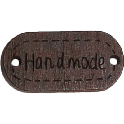 Pro Háčkování hand made, oválný hnědý