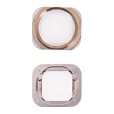 AppleMix Tlačidlo Domov pre Apple iPhone 6s / 6s Plus - bielo-zlaté - kvalita A