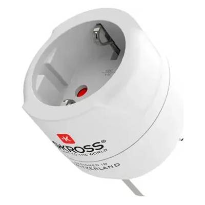 SKROSS адаптер 220V EU към UK - за контакт, европейски към британски стандарт, тип G, за пътуване (1500230CE)