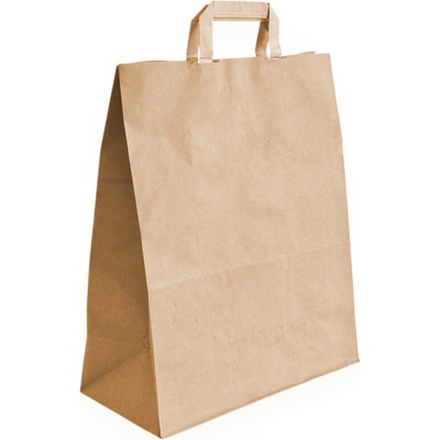 250 ks - Papierová taška 320x160x390 na menuboxy, ploché držadlá