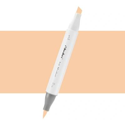 Lihová fixa OHUHU oboustranná Brush & Chisel, Light Reddish Yellow (YR230)