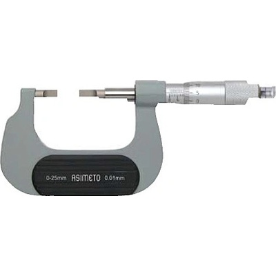 ASIMETO Mikrometr na měření drážek 0 - 25 mm 112-01-0