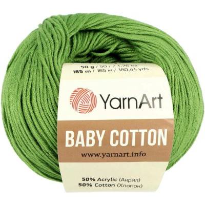 YarnArt Baby Cotton 440 šalvějově zelená