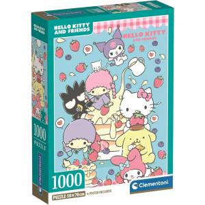 Clementoni Пъзел Clementoni от 1000 части - Хелоу Кити и приятели, вариант 1 (37117)
