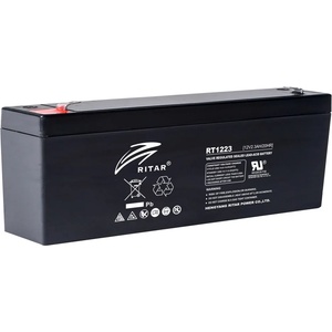 Ritar Акумулаторна батерия Ritar Power RT1223, 12V, 2.3Ah, AGM, T1(F1) конектори (RT1223)