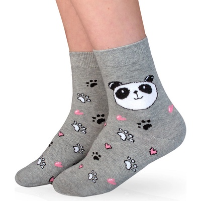 Wola dívčí ponožky PANDA šedé