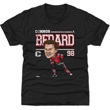 Chicago Blackhawks Connor Bedard #98 Cartoon WHT 500 Level