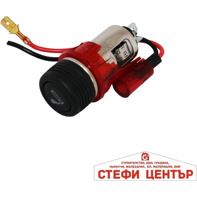 Paolo Универсална запалка за автомобили - 12v -09649 - червена (46087)