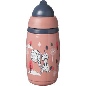 Tommee Tippee SuperStar Неразливаща се термочаша със сламка 266 мл 12м+, BACSHIELD, розова (Insulated Straw)