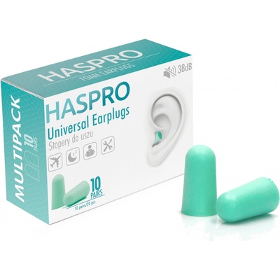 Haspro Multi špunty do uší zelené 10 párů – Zboží Dáma