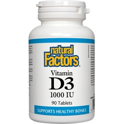 Natural Factors Vitamin D3 1000 IU [90 Таблетки]