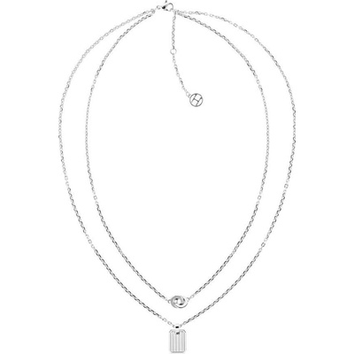 Tommy Hilfiger Štýlový dvojitý náhrdelník z ocele 2780715