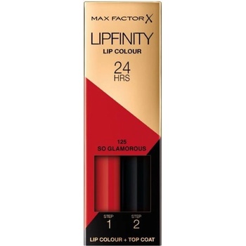 MAX Factor Lipfinity Дълготрайно течно червило, 125 So Glamorous, 2.3 ml