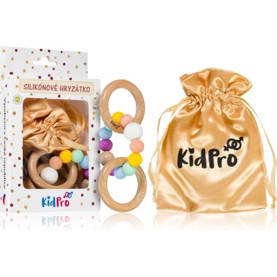 KidPro Teether & Rattle Fruit Mix гризалка с дрънкалка Rainbow