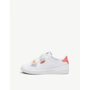 PUMA Smash 3.0 Badges V PS White/Pink - magazinko