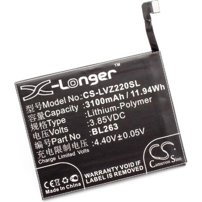 VHBW Батерия за Lenovo Zuk Z2 Pro / K920, 3100 mAh (800115441)