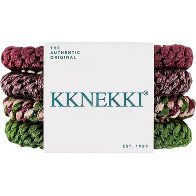 KKNEKKI Gumička do vlasů Kknekki no. 66 – set 4 ks, fialová barva, textil – Zboží Mobilmania