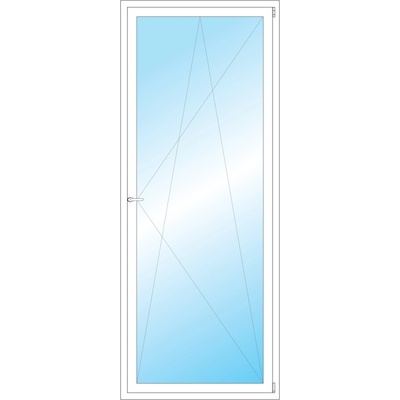OKNA HNED Plastové okno 95x238 cm (950x2380 mm) bílé otevíravé a sklopné pravé