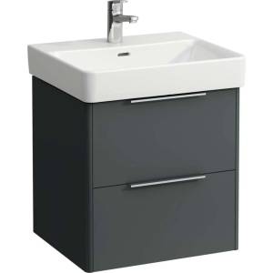Laufen Base - Шкаф за мивка, 52x52x44 см, 2 чекмеджета, сив H4021721102661 (H4021721102661)