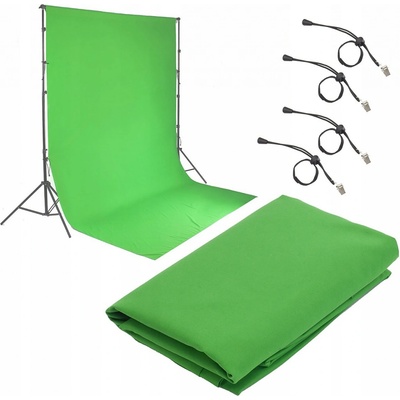 Fotografické pozadí Green Screen 2x3 m – Zboží Živě