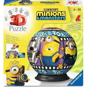 Ravensburger 3D пъзел Ravensburger от 72 части - Миньоните 3 (12008079)