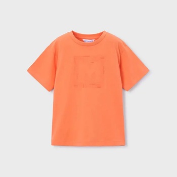MAYORAL Тениска къс ръкав basic оранжев цвят за мини момче Mayoral