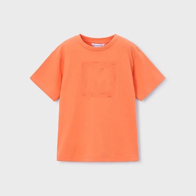 MAYORAL Тениска къс ръкав basic оранжев цвят за мини момче Mayoral